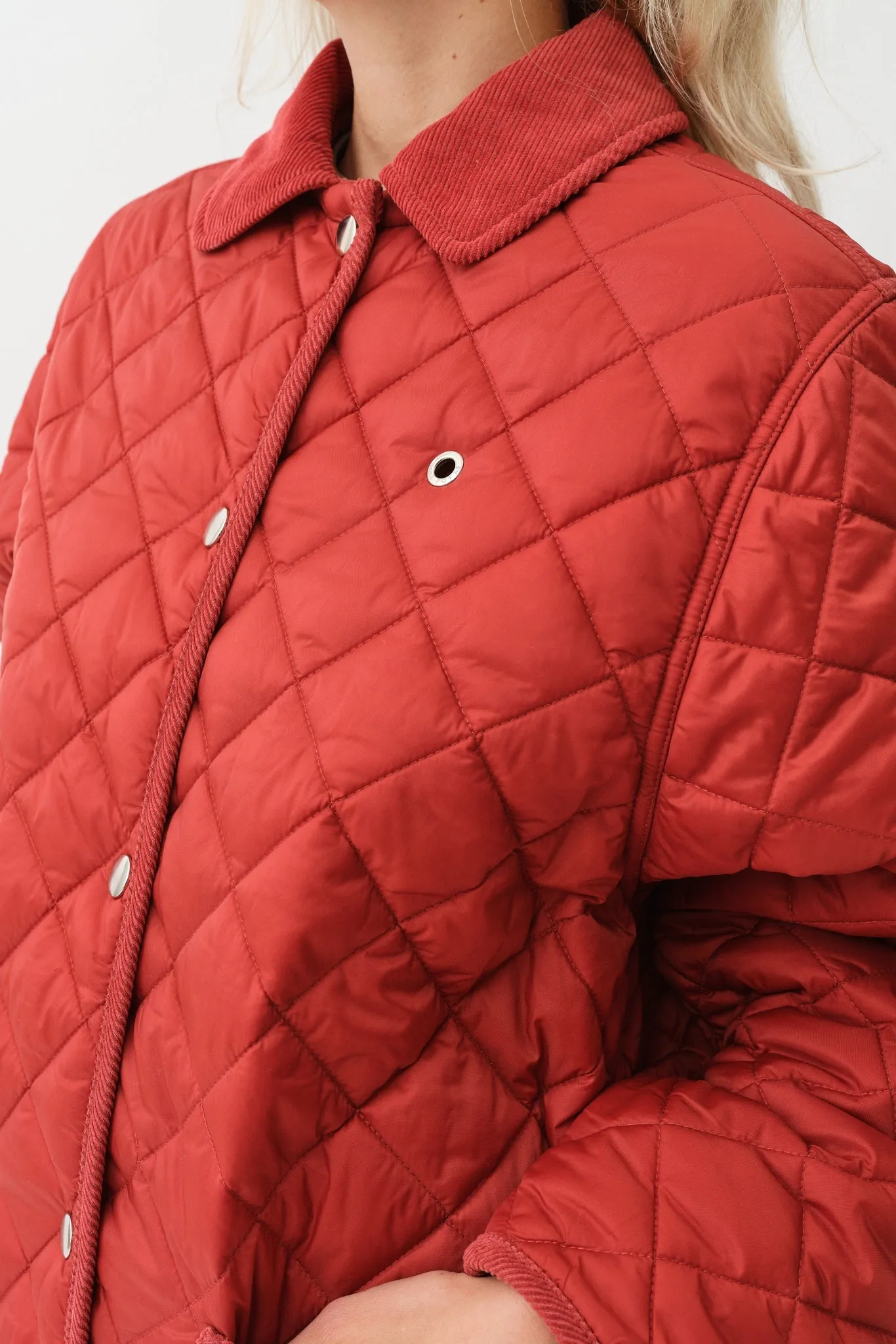 Aiden Jacket — Ruby Red