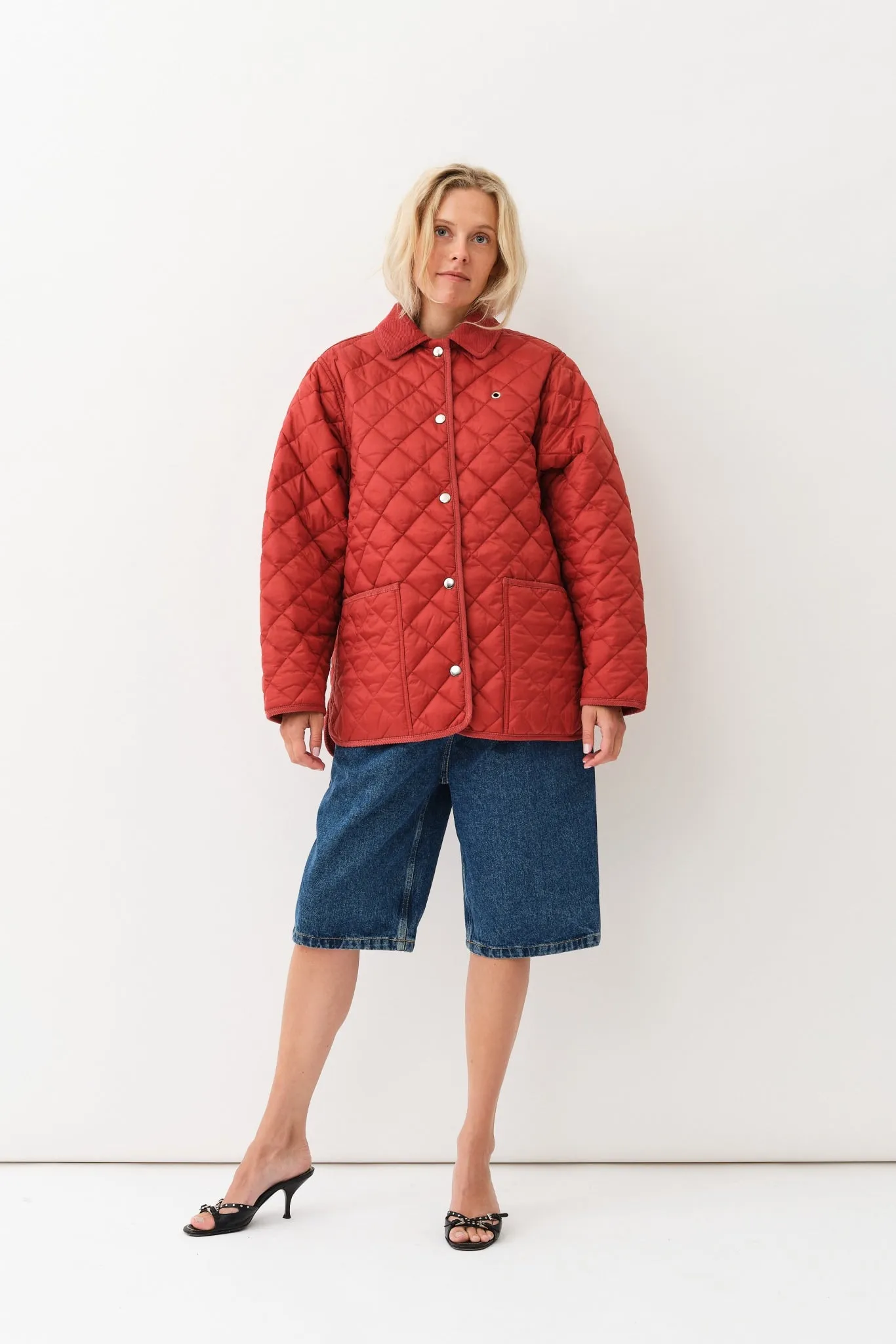 Aiden Jacket — Ruby Red