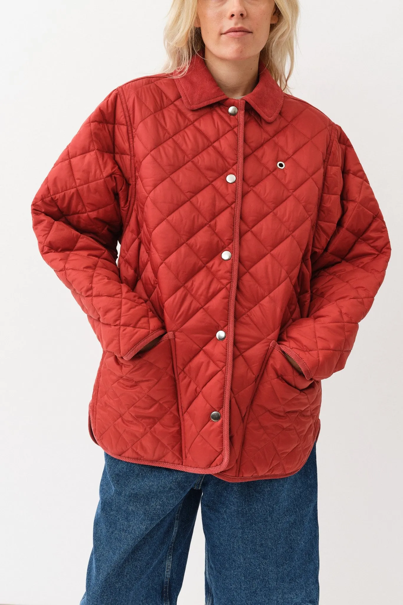 Aiden Jacket — Ruby Red