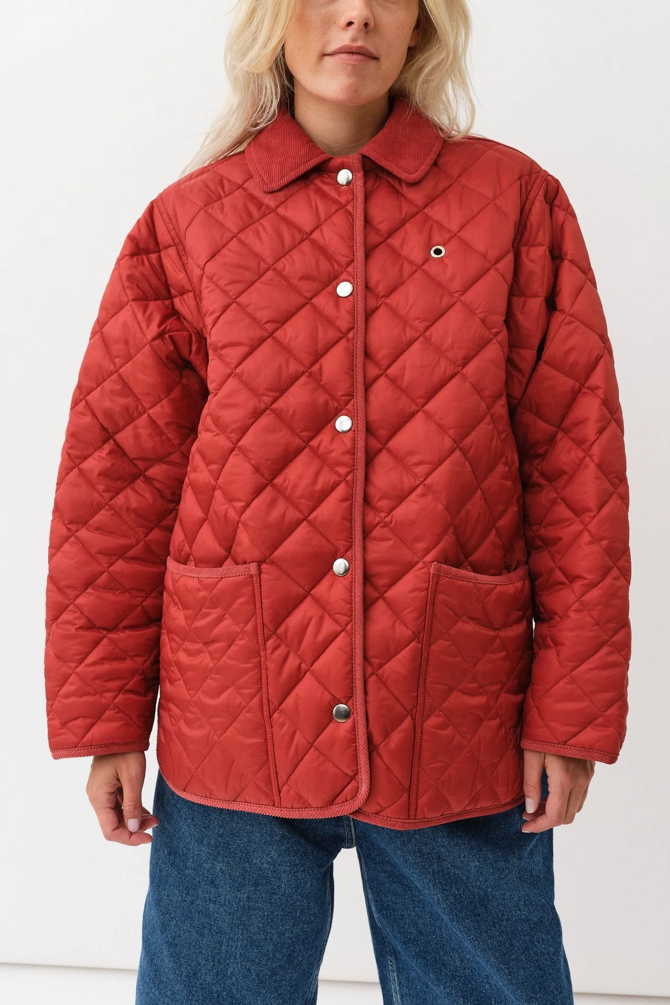 Aiden Jacket — Ruby Red