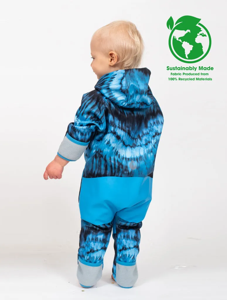 All-Weather Fleece Onesie - Stone Tie Dye