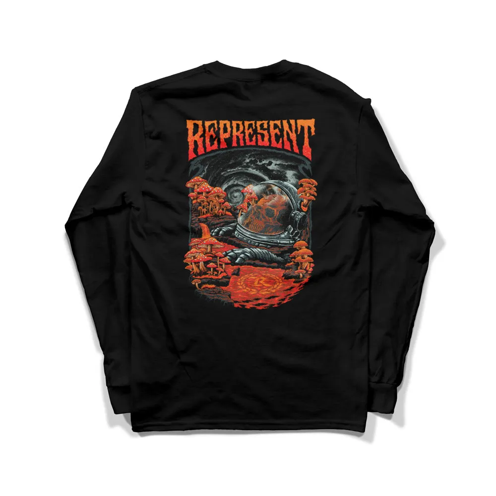 ASTRAL SPACE PROJECTION Heavyweight Long Sleeve Tee [BLACK] HALLOWEEN MMXXIV