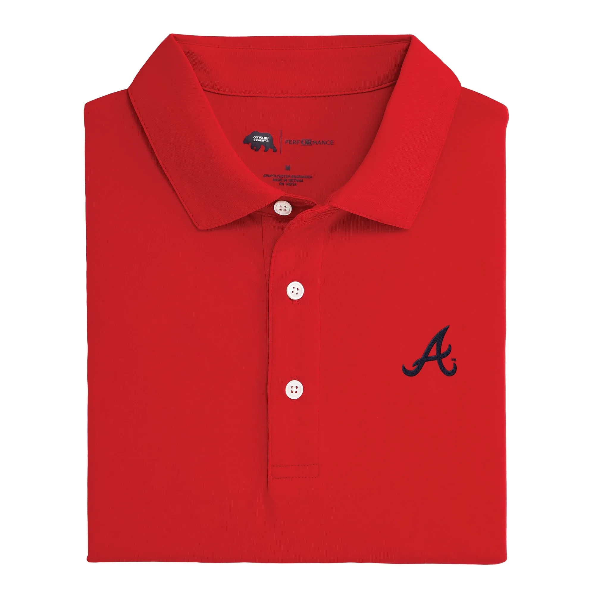 Atlanta Braves Solid Performance Polo