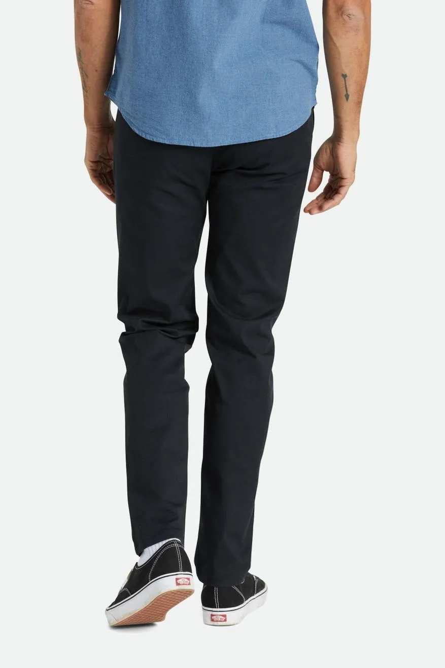 BRIXTON CHOICE CHINO SLIM FIT PANT PANT - BLACK