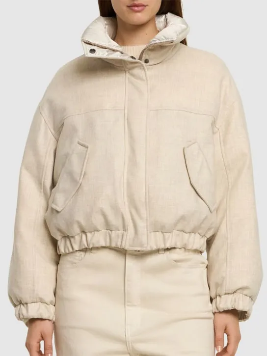 Brunello Cucinelli   Cropped tech down jacket 