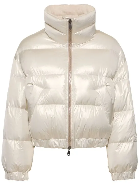 Brunello Cucinelli   Cropped tech down jacket 