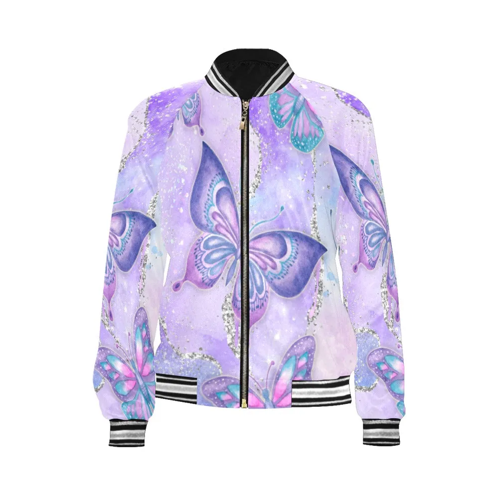 Butterflies awd06 Bomber Jacket for Women