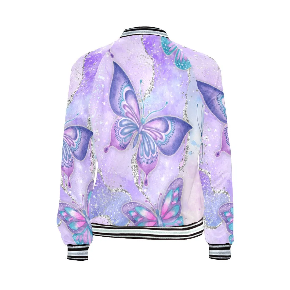 Butterflies awd06 Bomber Jacket for Women