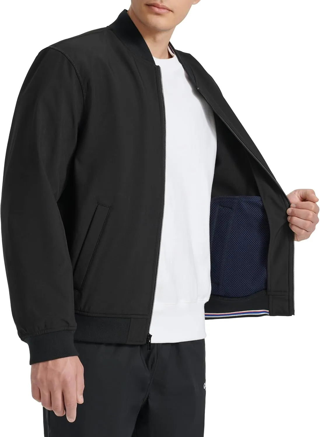 Champion Men's Soft Shell Sport Bomber Jacket with Logo