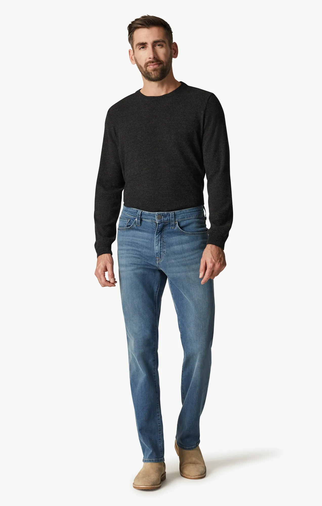 Charisma Relaxed Straight Jeans In Mid Soft