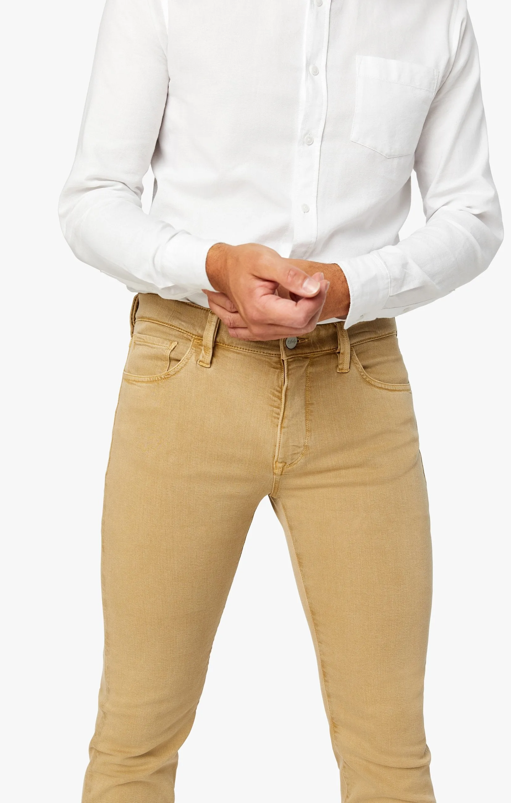 Cool Slim Leg Jeans in Camel Comfort