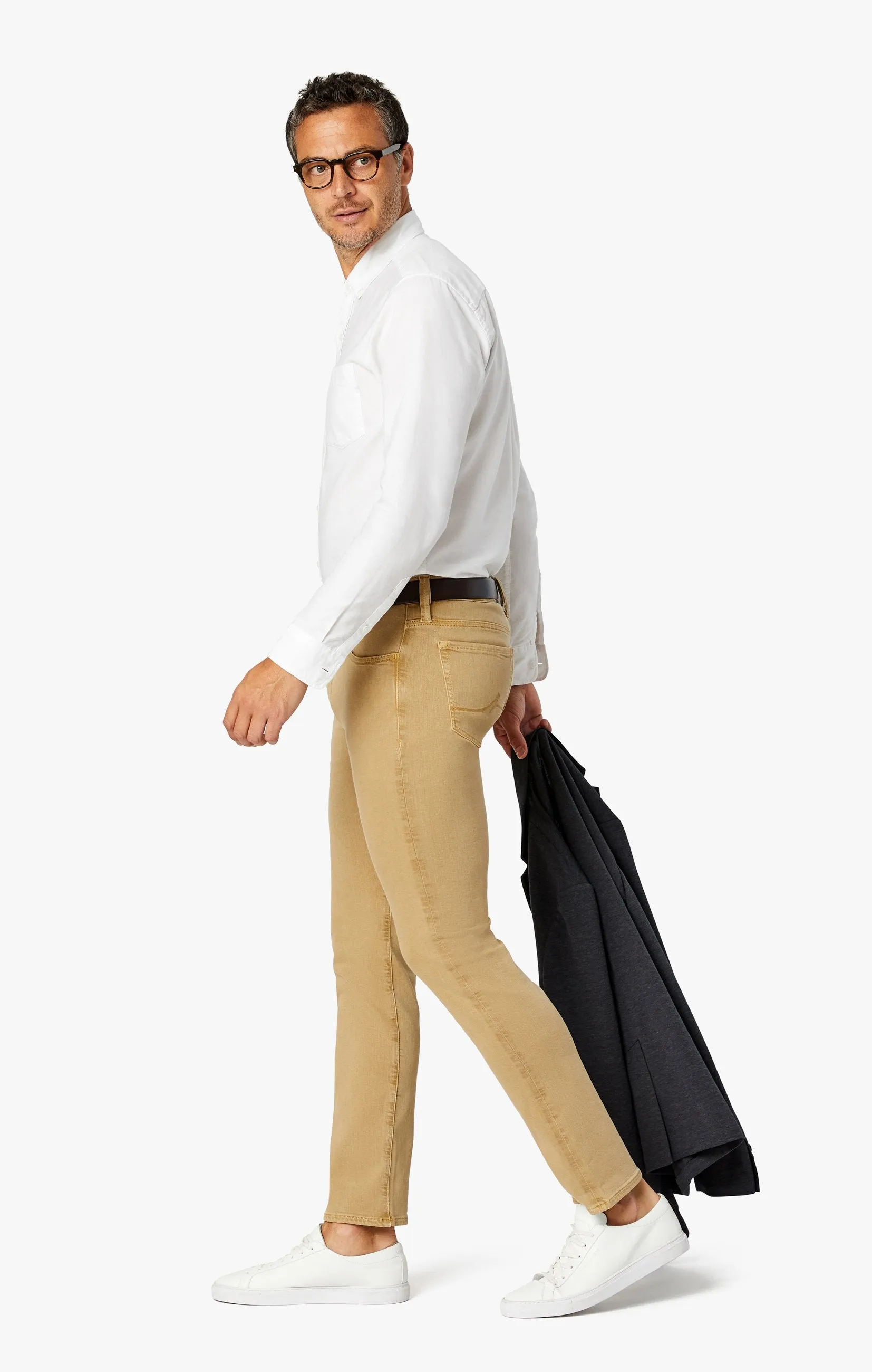 Cool Slim Leg Jeans in Camel Comfort