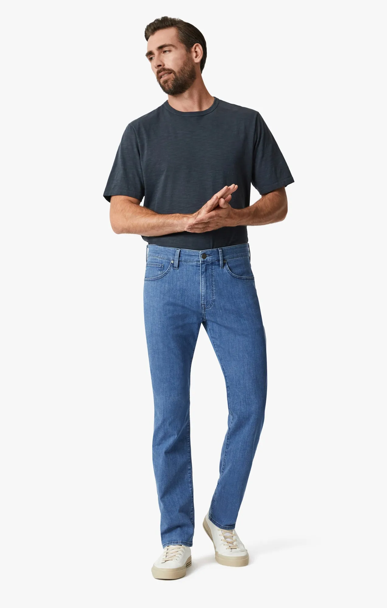 Cool Tapered Leg Jeans In Light Kona