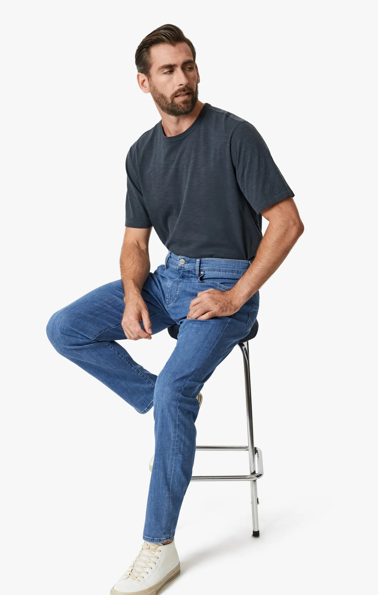 Cool Tapered Leg Jeans In Light Kona