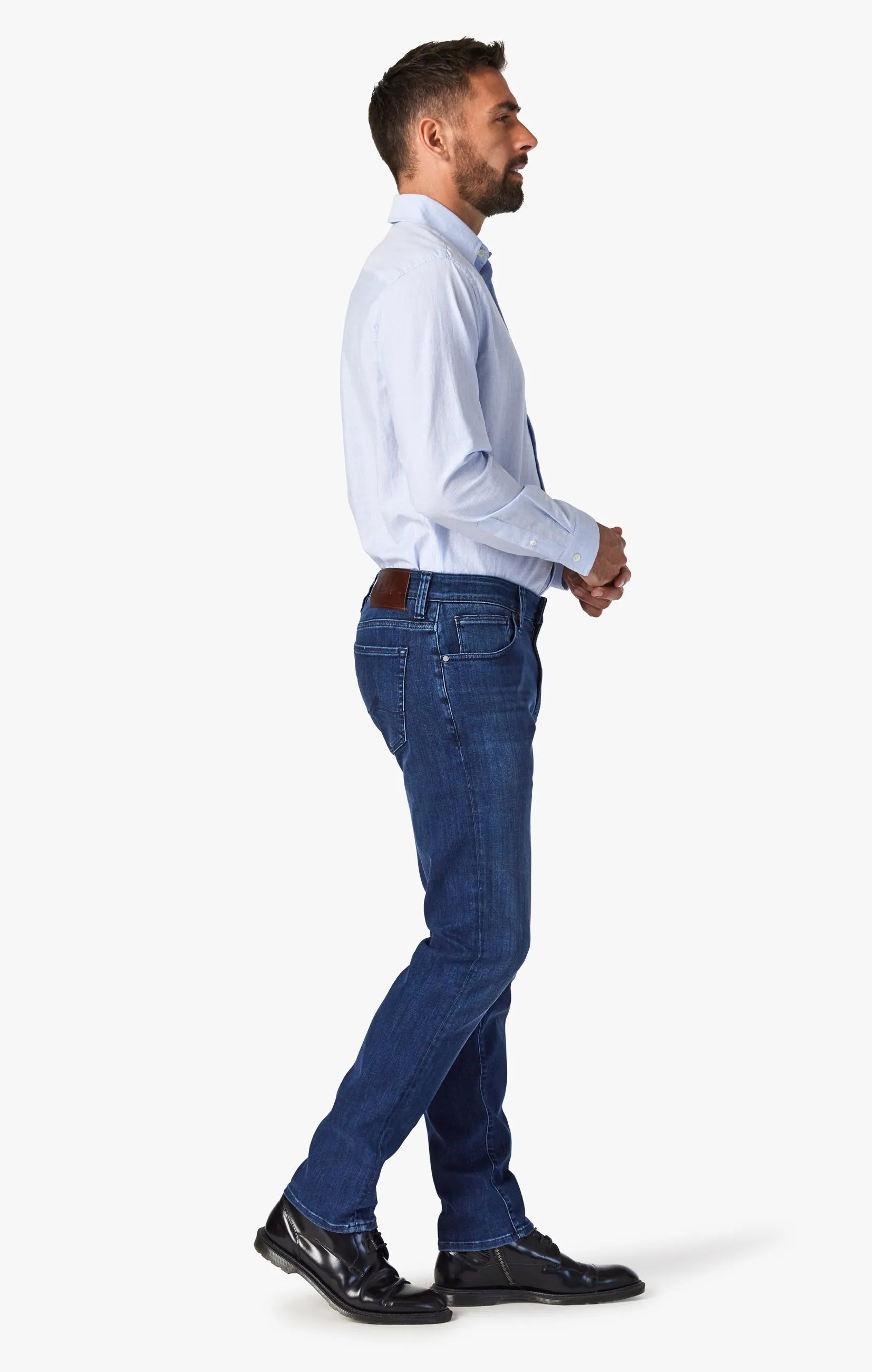 Cool Tapered Leg Jeans In Mid Indigo Urban