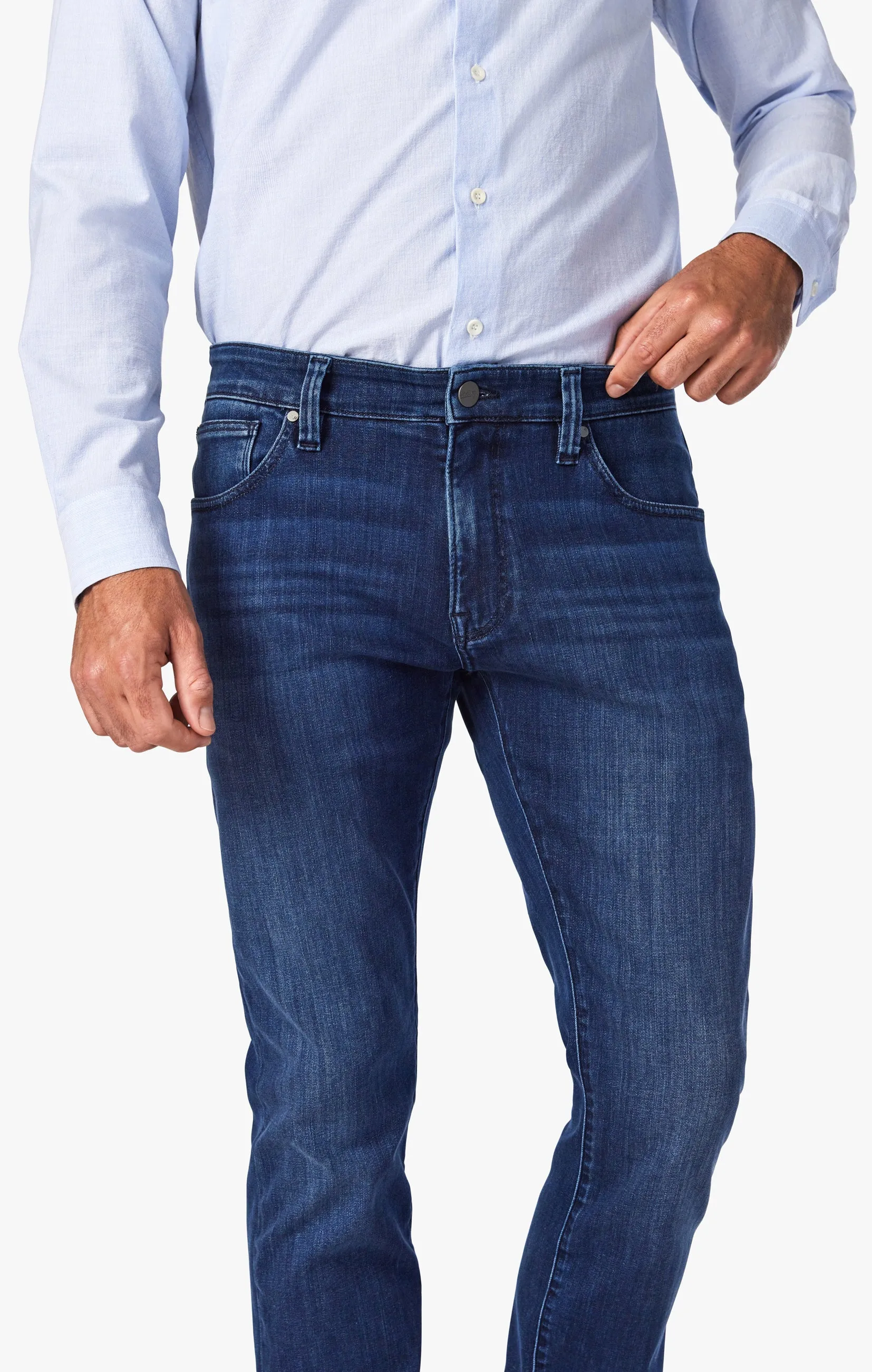 Cool Tapered Leg Jeans In Mid Indigo Urban