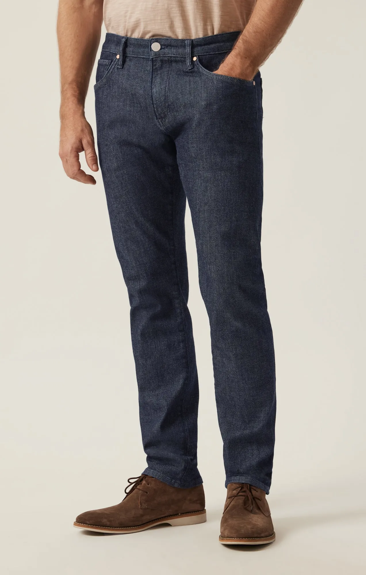 Cool Tapered Leg Pants in Dark Blue Selvedge