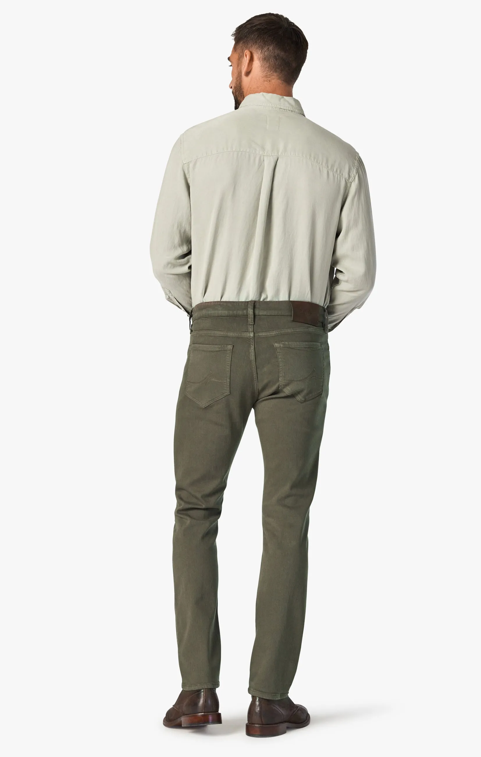 Cool Tapered Leg Pants In Green Comfort