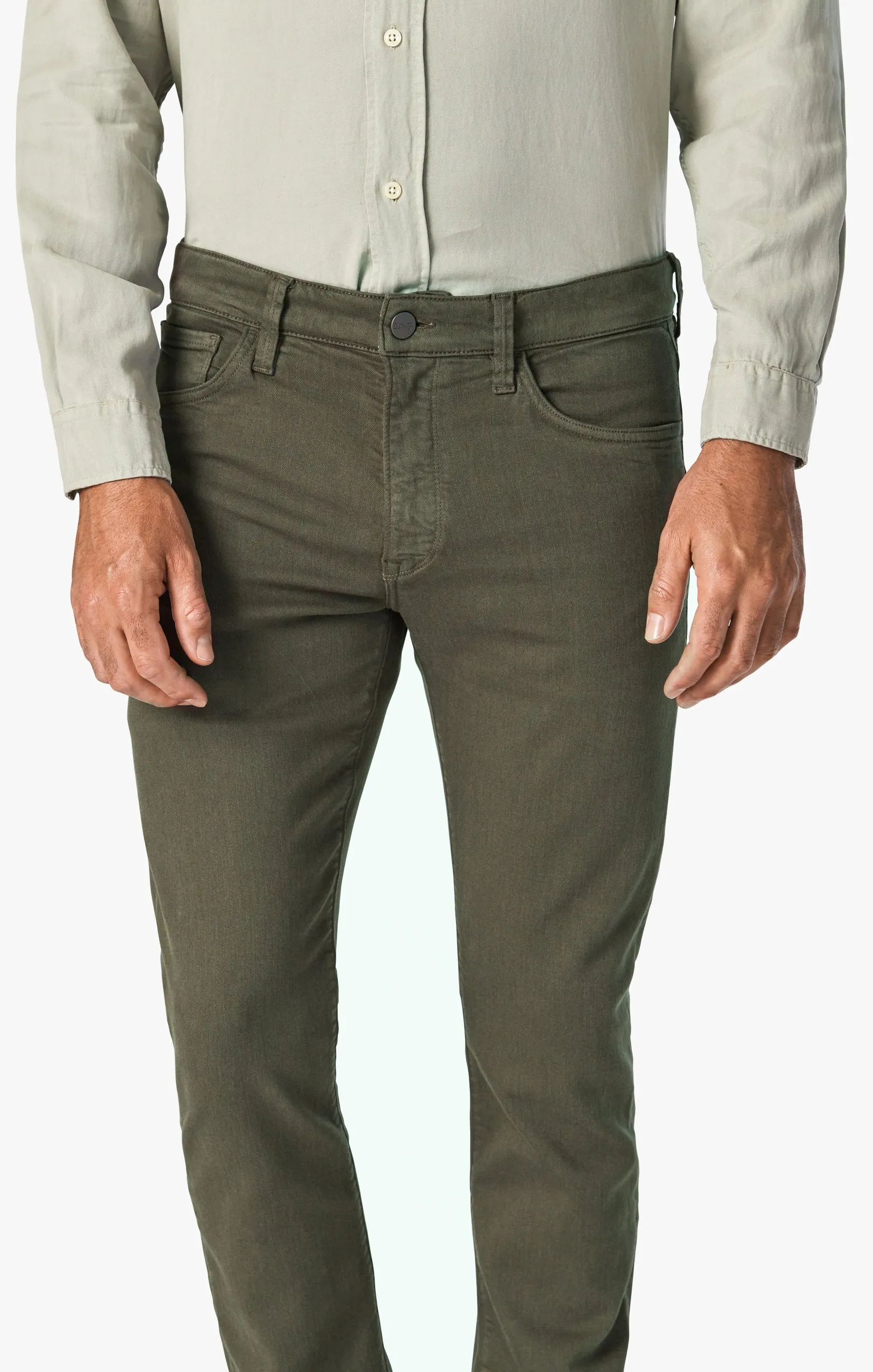 Cool Tapered Leg Pants In Green Comfort