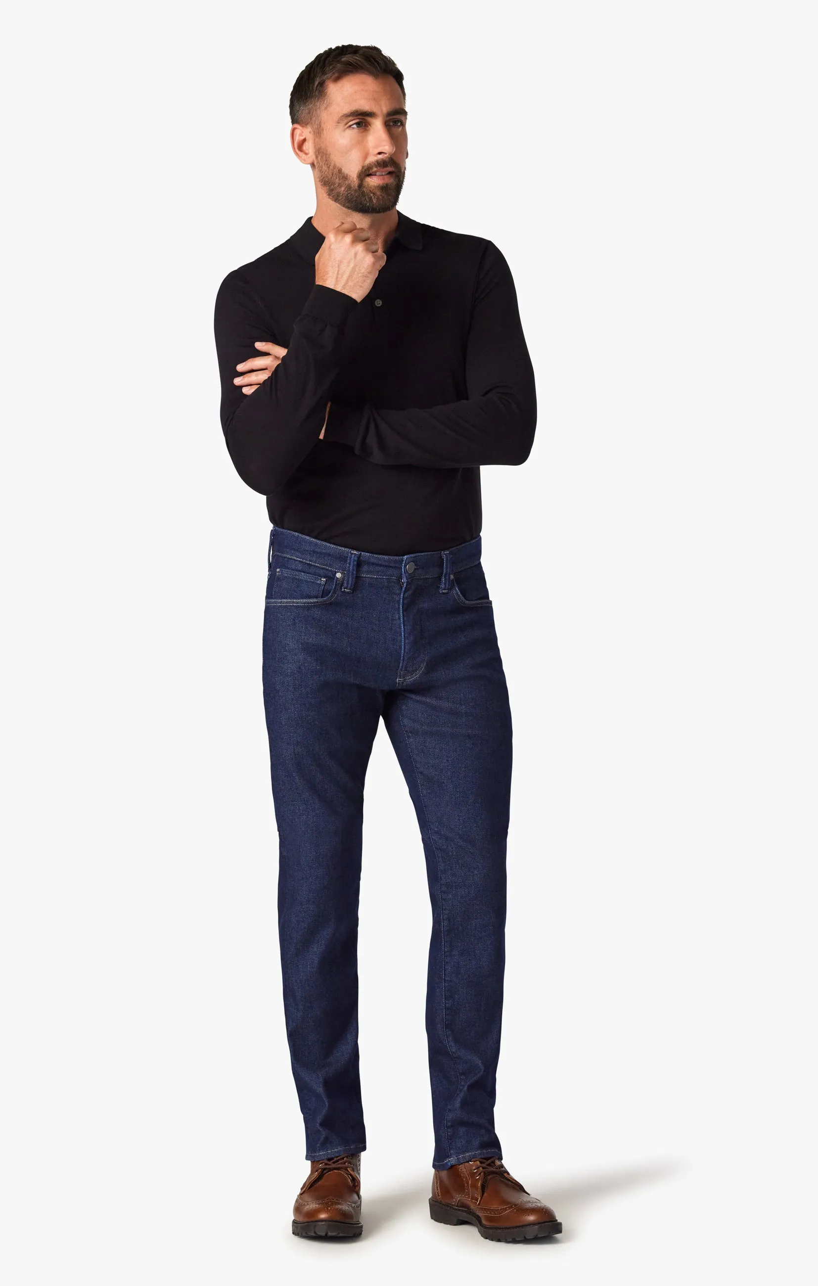 Courage Straight Leg Jeans In Deep Structure