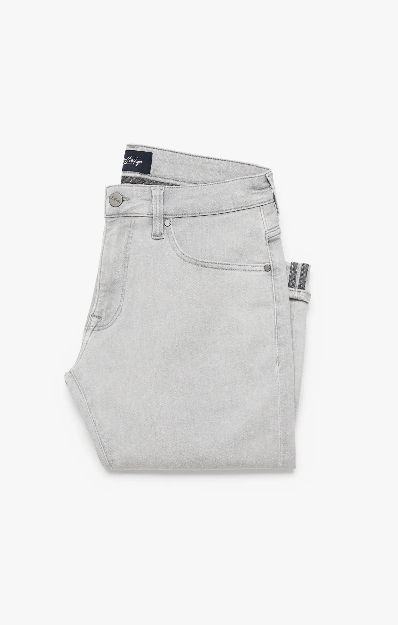 Courage Straight Leg Jeans In Light Grey Refined