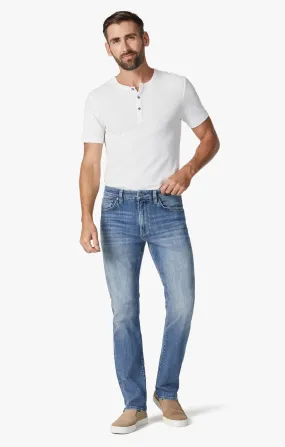 Courage Straight Leg Jeans In Mid Brushed Organic