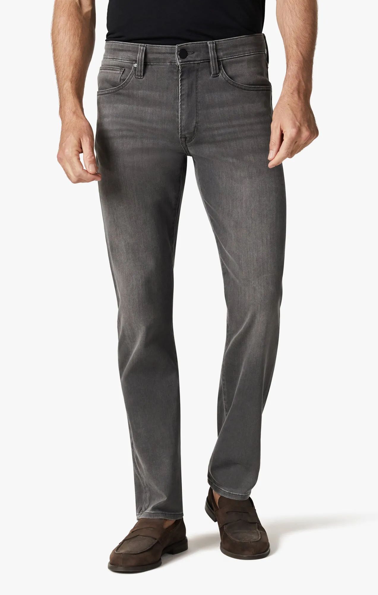 Courage Straight Leg Jeans In Mid Grey Urban