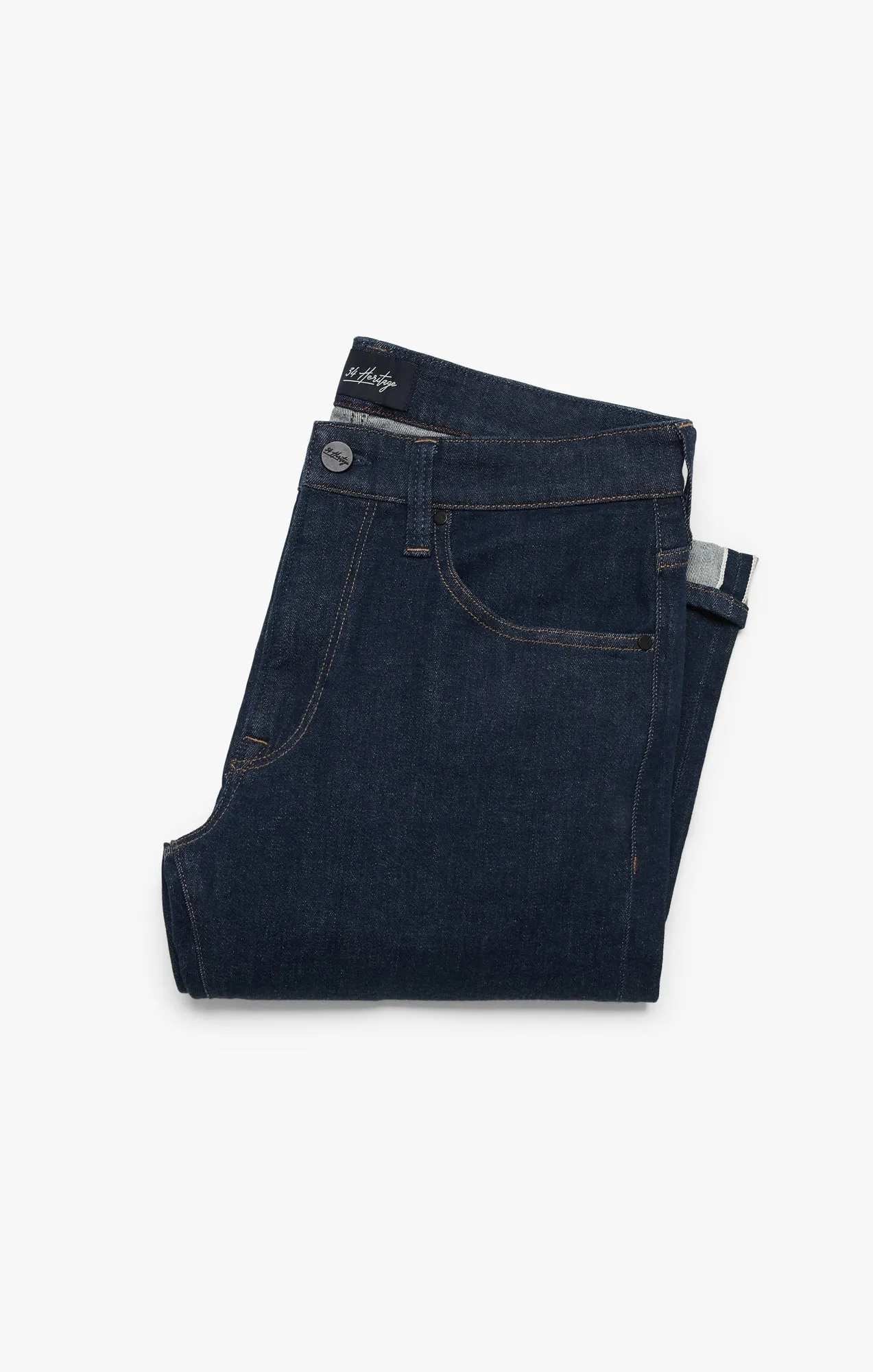 Courage Straight Leg Jeans In Rinse Selvedge