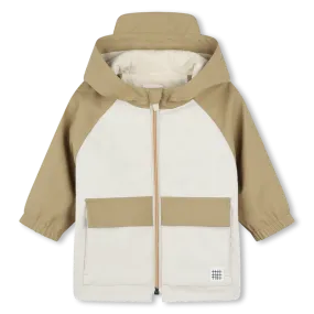 Cream and Beige Baby Rain Coat