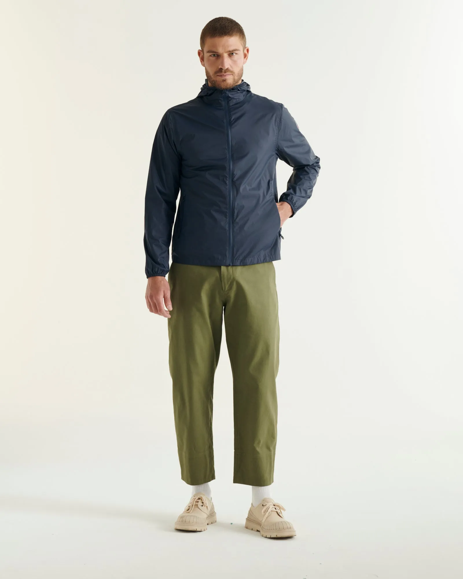 Derry waterproof packable jacket Navy