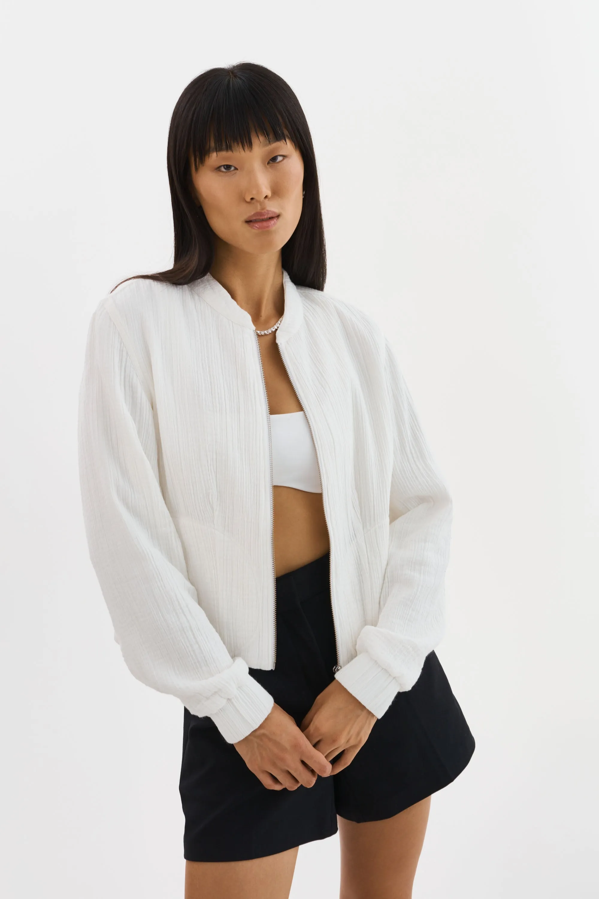 ENRICA | Cotton Bomber Jacket