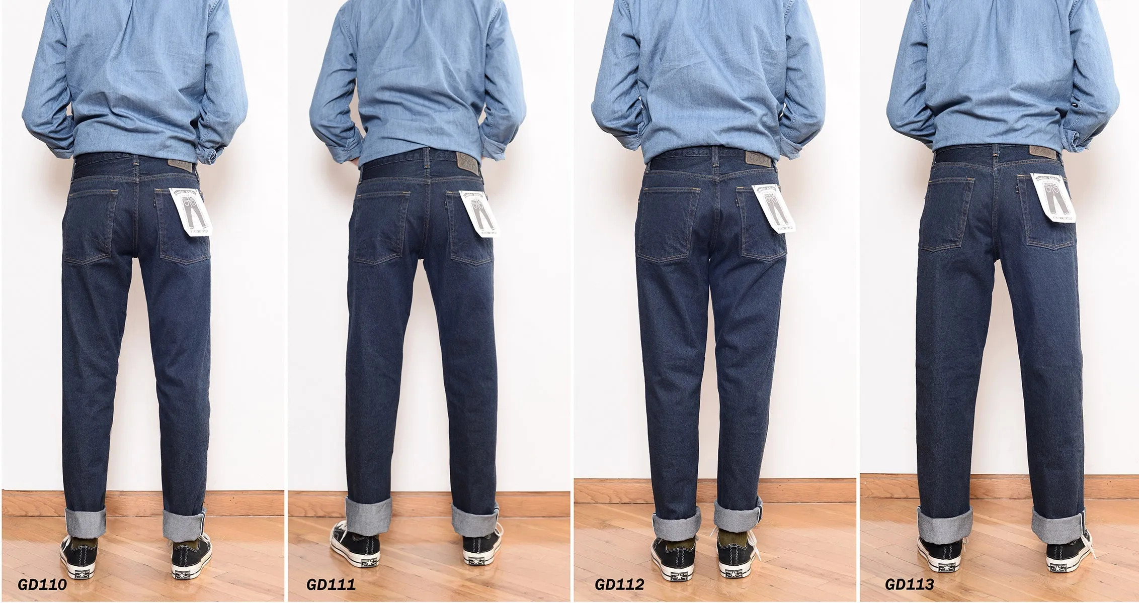 FINAL SALE: GD112 SLOUCHY TAPERED | Raw 13 Oz Selvedge Denim - Original Indigo