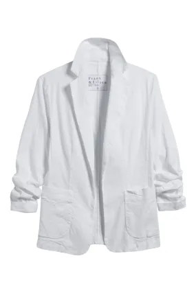 Frank & Eileen Dublin Blazer in White Linen