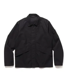 Ghost Piece Weatherproof Cotton Canvas Overshirt Black