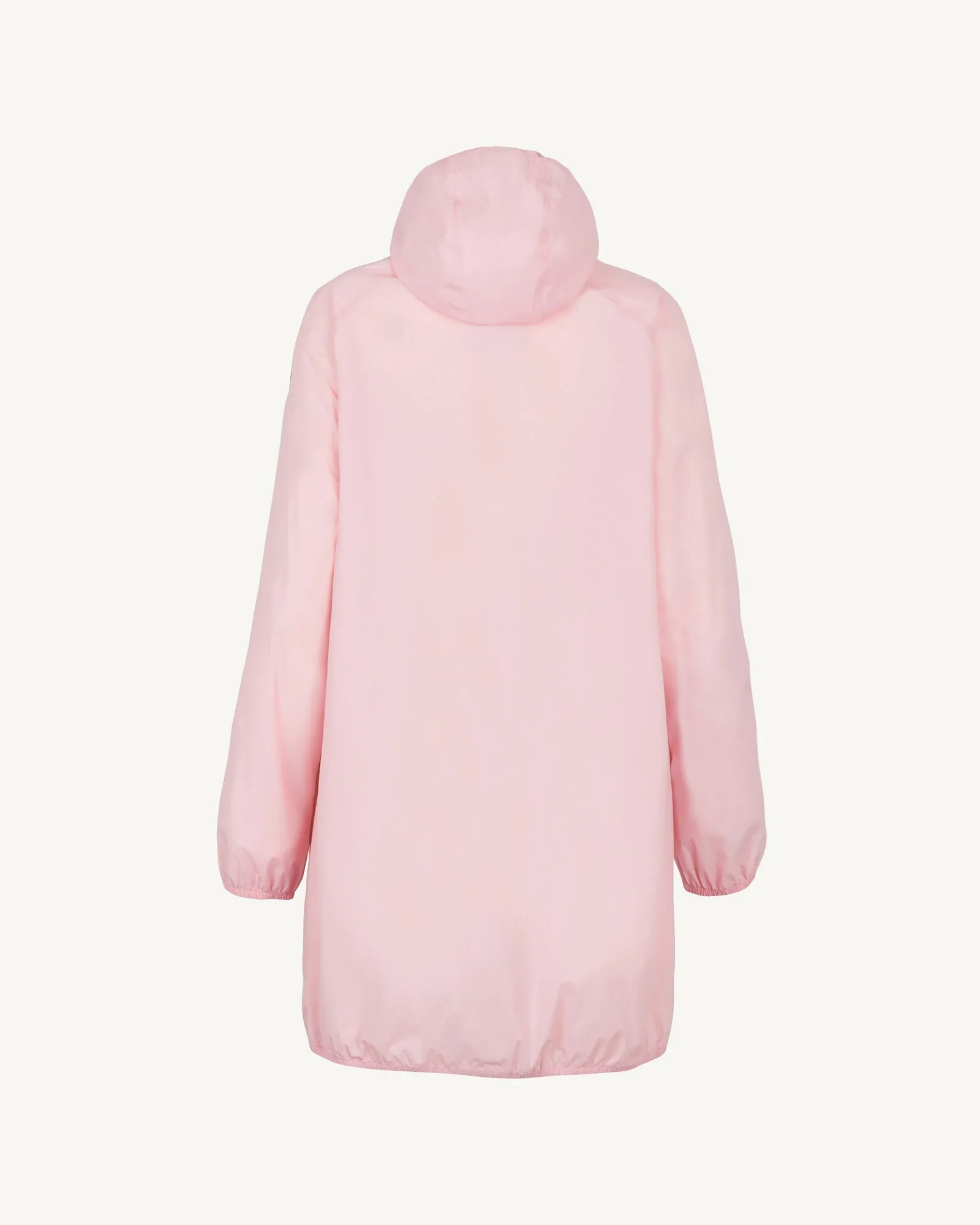 Glendale long waterproof jacket with hood Peach pink