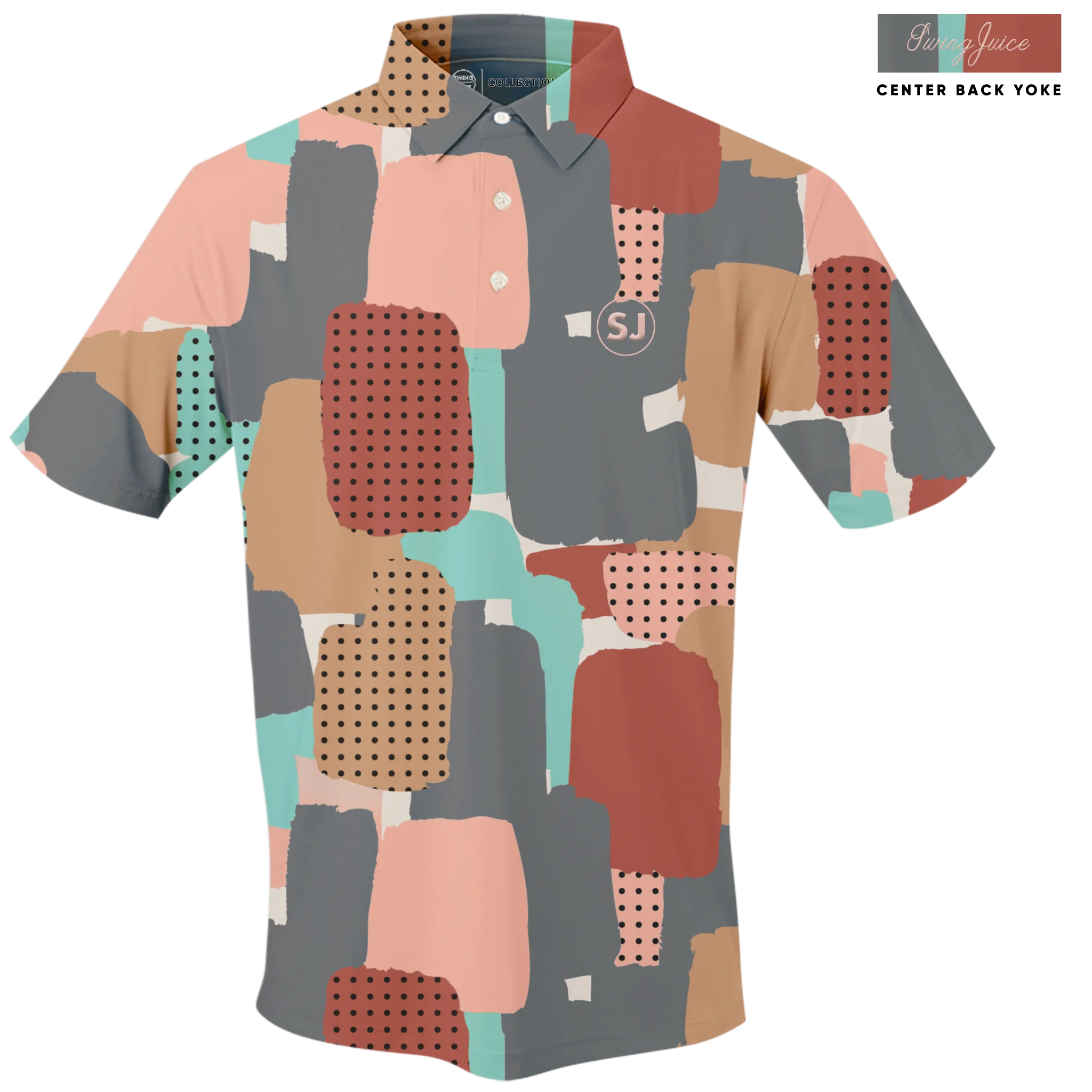 Golf Abstract Camo Men's Polo