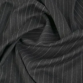 Graphite Chalk Stripe Fabric 99849