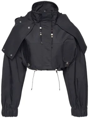 Jacquemus   La Parka Raphia cropped parka jacket 