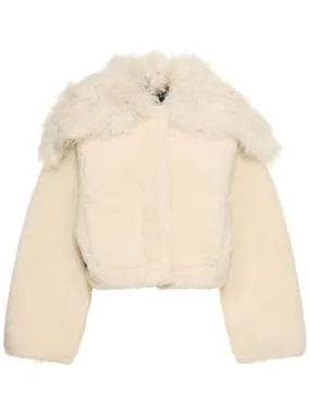 Jacquemus   La Veste Piloni cropped fur jacket 