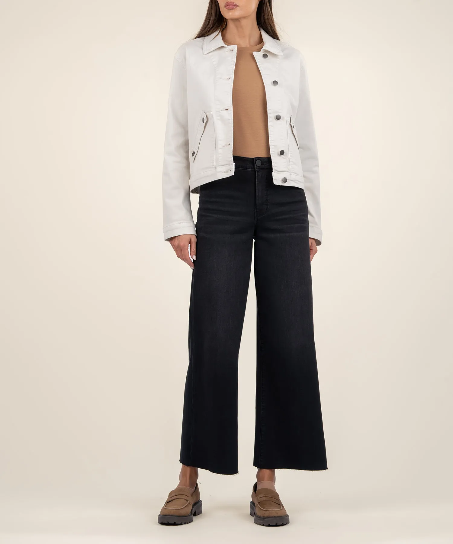 Jenna Crop Twill Jacket