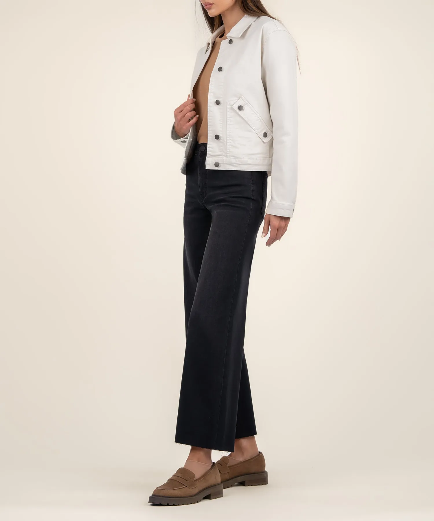 Jenna Crop Twill Jacket