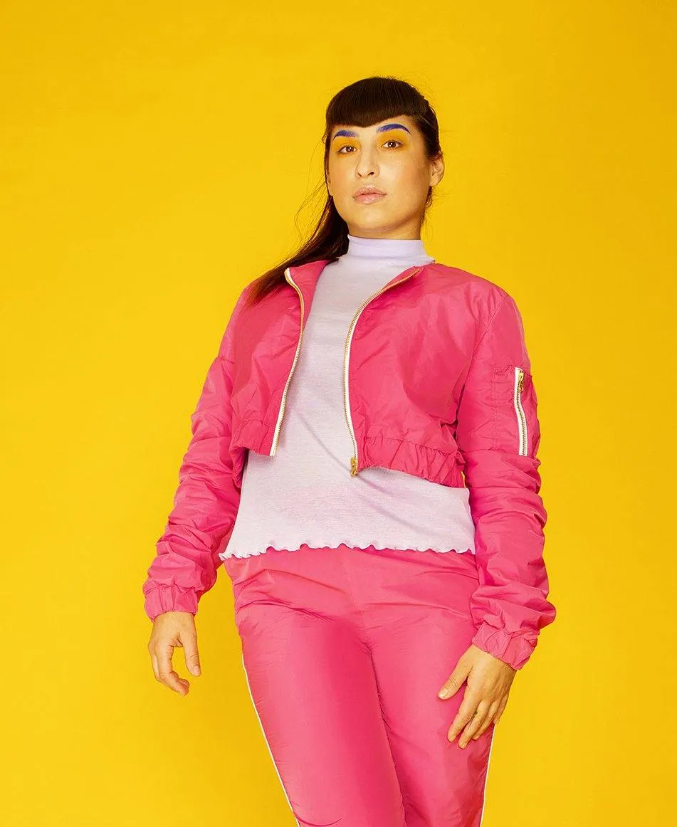 Juicy Cropped Jacket Dragonfruit Pink