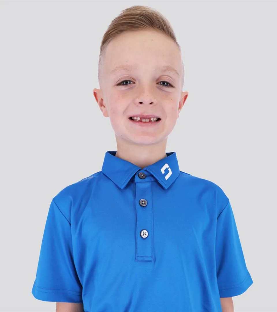 KIDS PERFORMANCE POLO BLUE