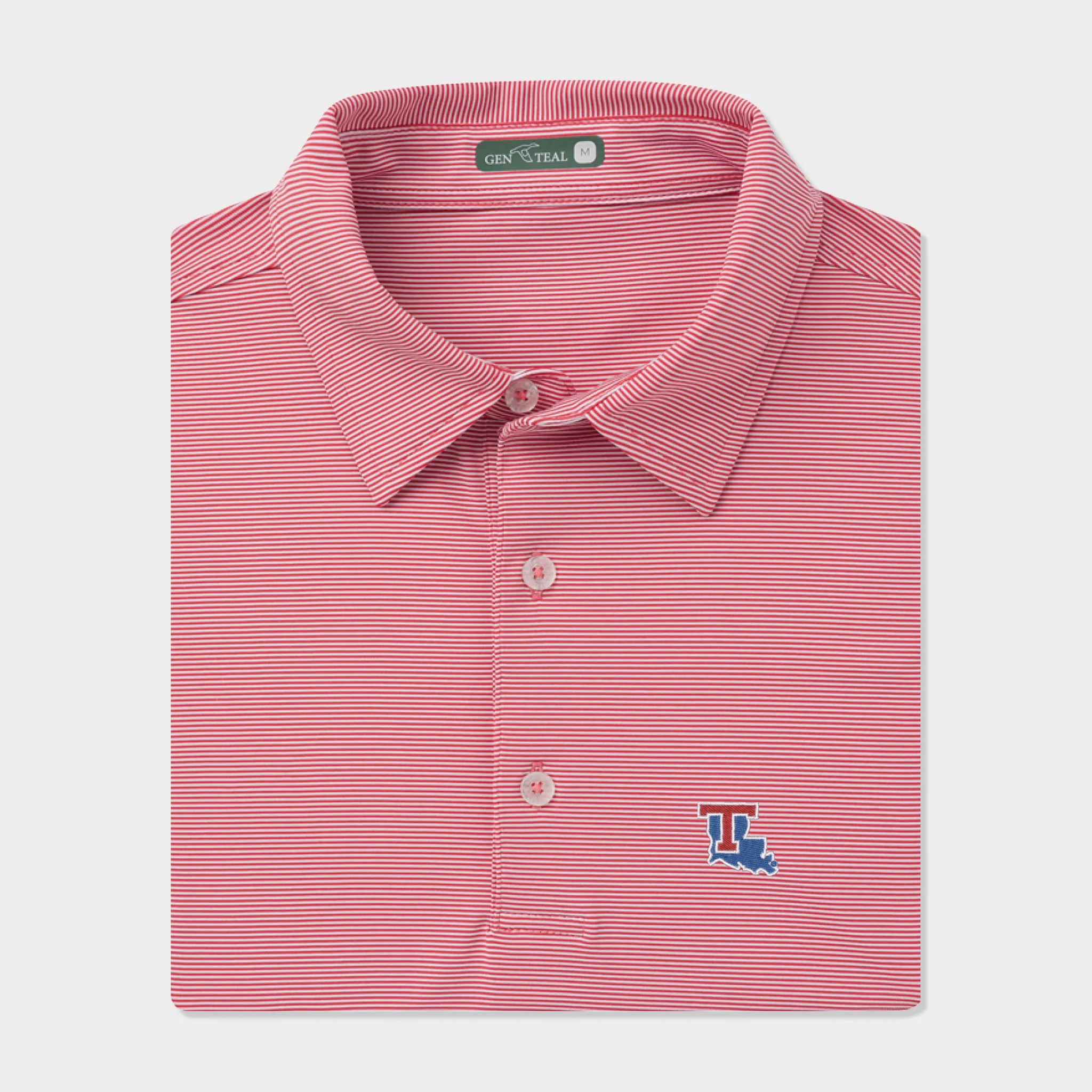 Louisiana Tech Pinstripe Performance Polo