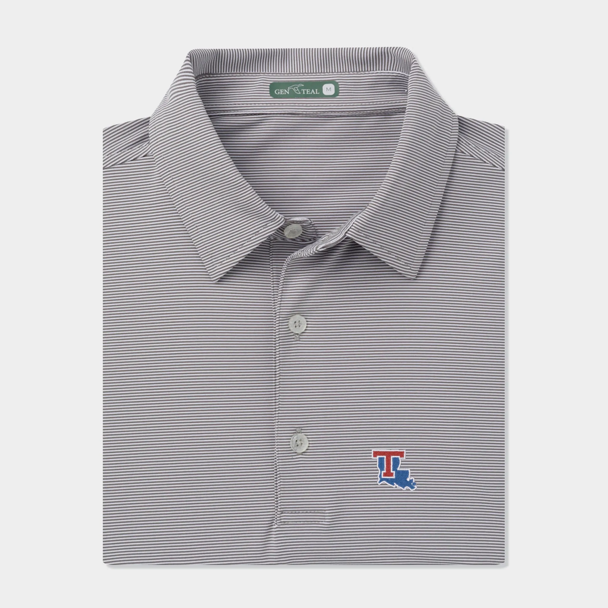 Louisiana Tech Pinstripe Performance Polo