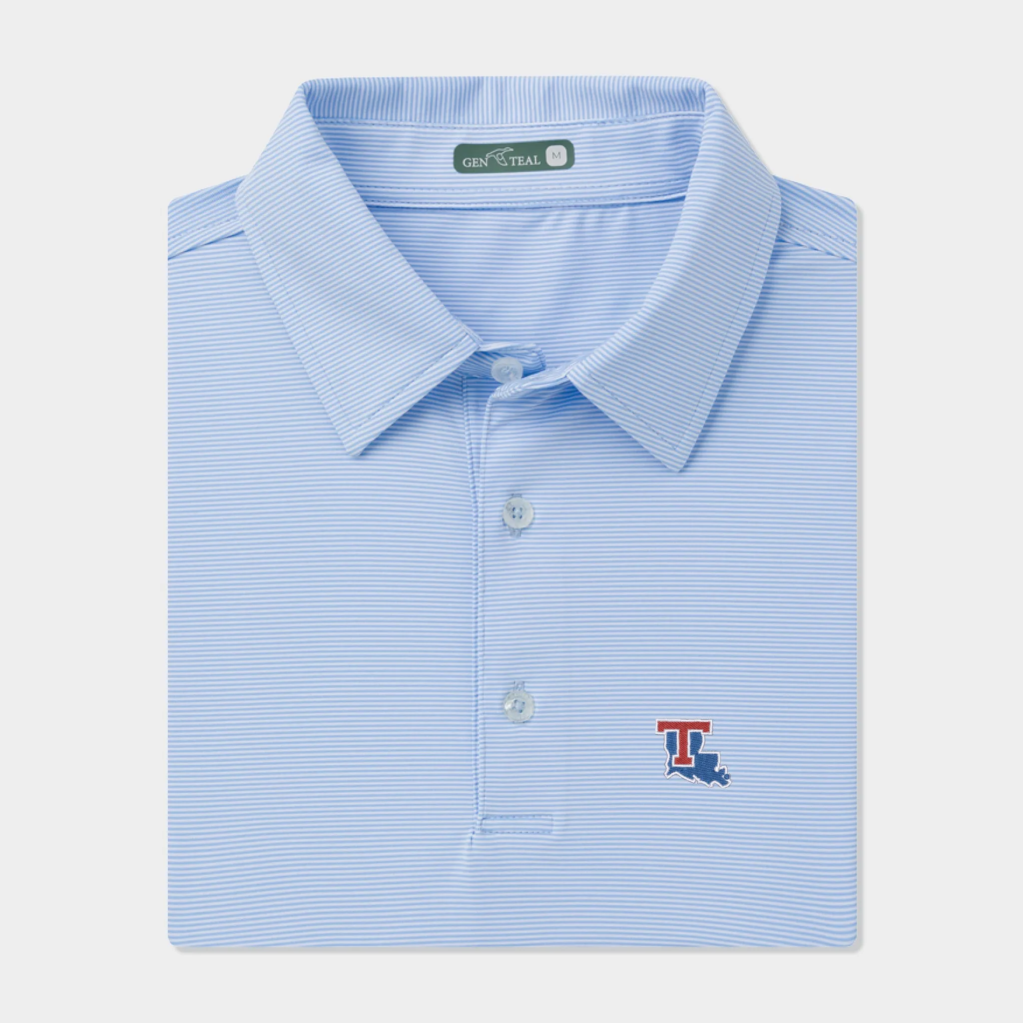 Louisiana Tech Pinstripe Performance Polo