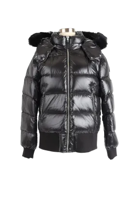 Maude S Down Bomber Jacket W/ Fur Hood