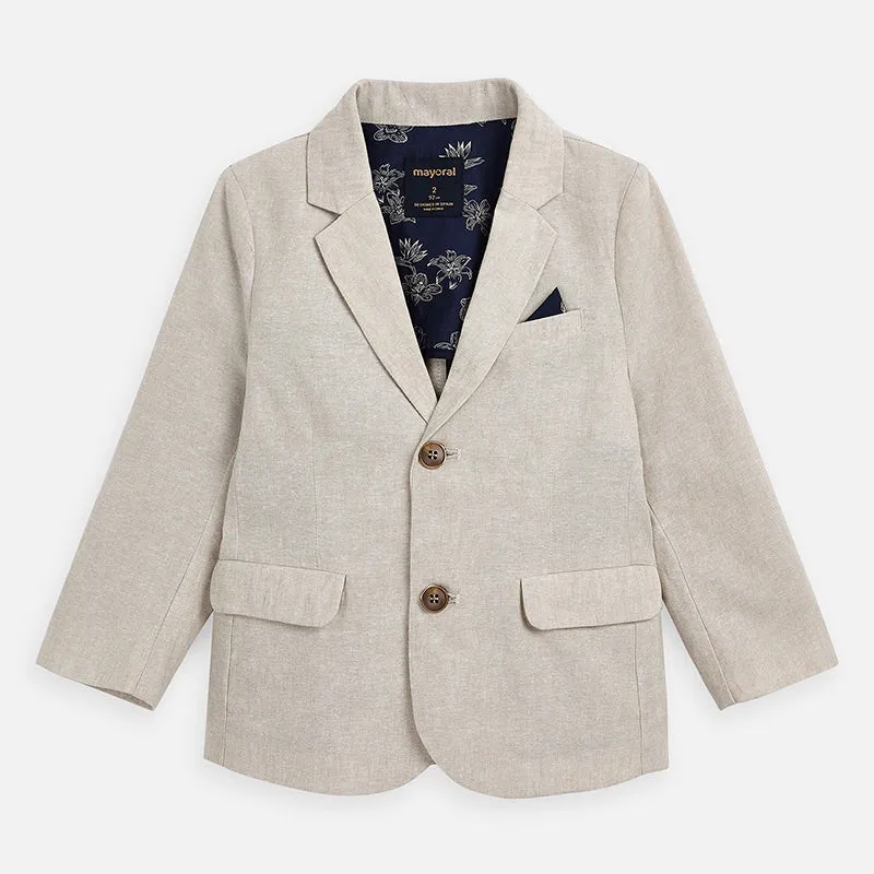 Mayoral Tailored Linen Blazer