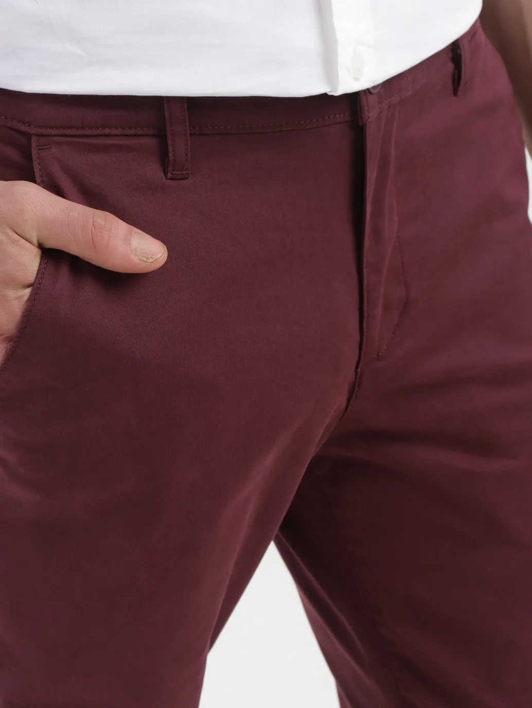 Men's 511 Maroon Slim Fit Chinos