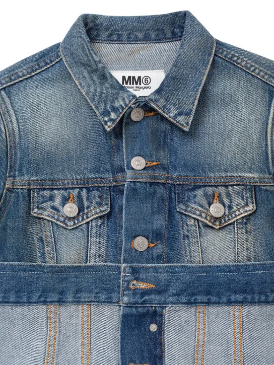 MM6 Maison Margiela   Cropped cotton denim jacket 